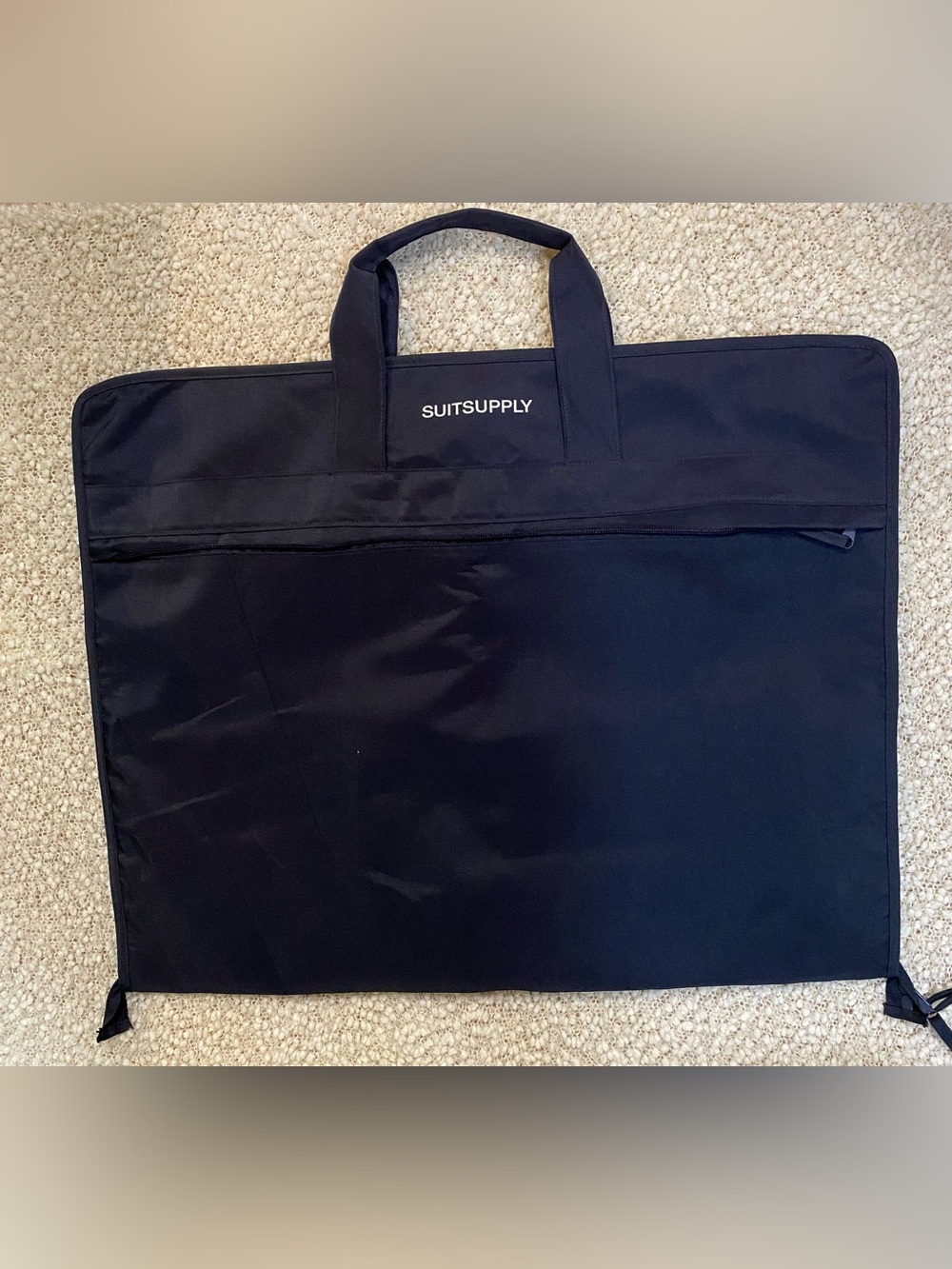 Suitsupply Black Travel Garment Bag with Top Handles